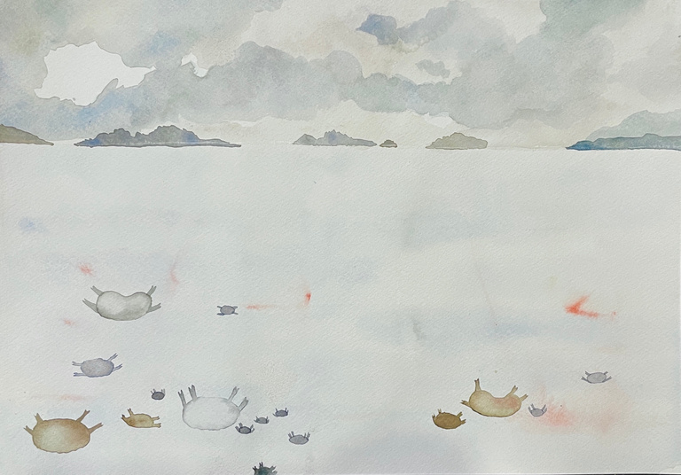 海边三联画 · 左联